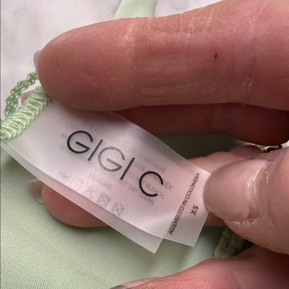 GIGI C NWT Bikini Set in Textured Mint Green Size XS - Picture 8 of 9